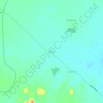 Sersa topographic map, elevation, terrain