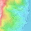 Pojo topographic map, elevation, terrain