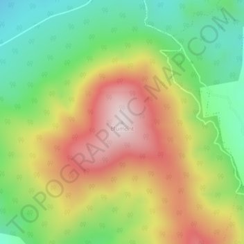 Blumont topographic map, elevation, terrain
