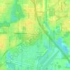 Temple Terrace Junction topographic map, elevation, terrain