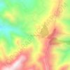 Malam Jabba topographic map, elevation, terrain