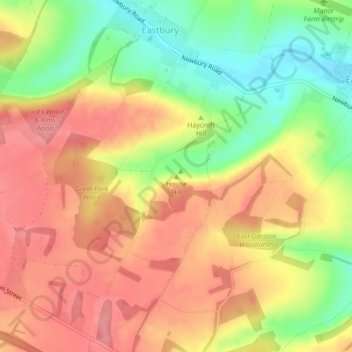 House Hill topographic map, elevation, terrain