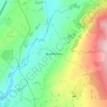 Quernmore topographic map, elevation, terrain