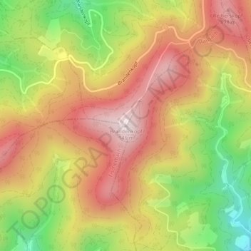 Brandenkopf topographic map, elevation, terrain