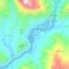 Koman topographic map, elevation, terrain