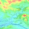 Vega de Poja topographic map, elevation, terrain