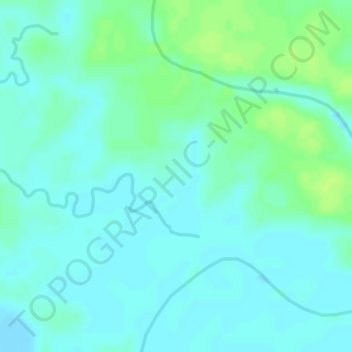 Sempan Timur topographic map, elevation, terrain