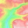 Moukhtara topographic map, elevation, terrain