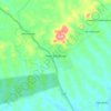 New Edubiase topographic map, elevation, terrain