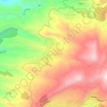 Mechmech Jbeil Topographic Map, Elevation, Terrain