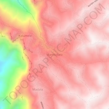 MamboLeo topographic map, elevation, terrain