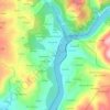 A Estación topographic map, elevation, terrain