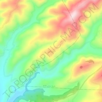 Bishra'il topographic map, elevation, terrain