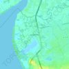 Khlong Tamru topographic map, elevation, terrain