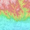Chukha Dzongkhag topographic map, elevation, terrain