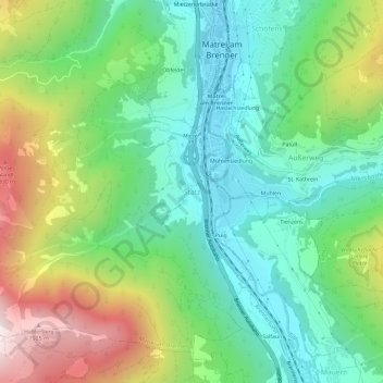 Statz topographic map, elevation, terrain