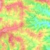 Dąbry topographic map, elevation, terrain