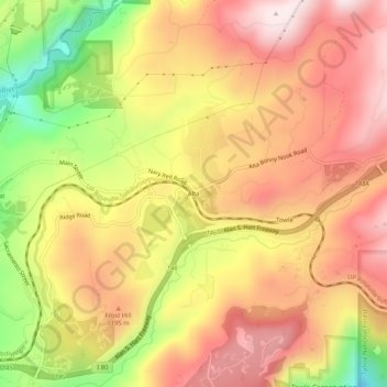 Alta topographic map, elevation, terrain