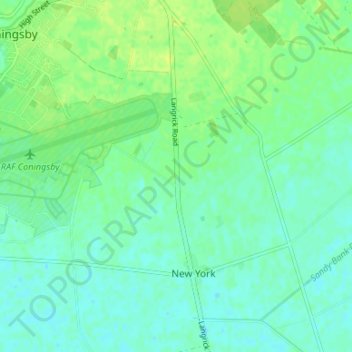 Reedham topographic map, elevation, terrain