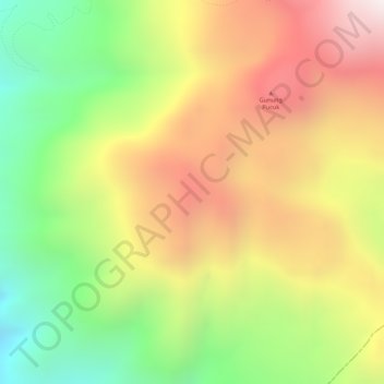 Gunung Argapura topographic map, elevation, terrain