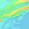 Cuatro Caminos topographic map, elevation, terrain