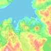 Североморск topographic map, elevation, terrain