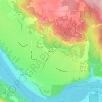 Suncrest topographic map, elevation, terrain