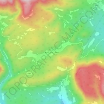 Karboğazı Yaylası topographic map, elevation, terrain