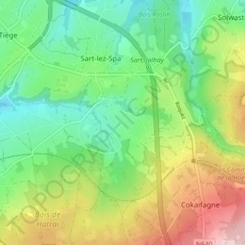 Le Wayai topographic map, elevation, terrain