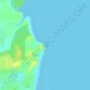 Langsat Cape topographic map, elevation, terrain