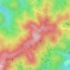 六甲山 topographic map, elevation, terrain