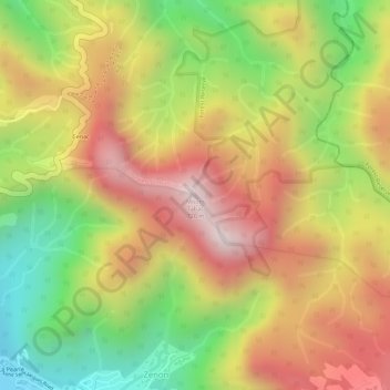 Mount Tabac topographic map, elevation, terrain