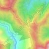 Chuspipata topographic map, elevation, terrain