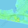 Sandestin topographic map, elevation, terrain