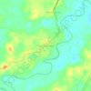 Rambah Hilir topographic map, elevation, terrain