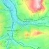 Buxworth topographic map, elevation, terrain