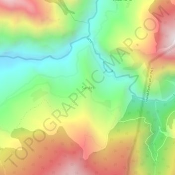 Sankri topographic map, elevation, terrain
