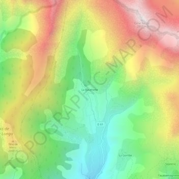 La Baumette topographic map, elevation, terrain