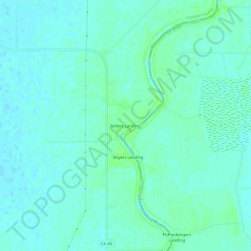 Millers Landing topographic map, elevation, terrain