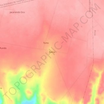 Balisa topographic map, elevation, terrain