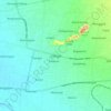 Srengat topographic map, elevation, terrain