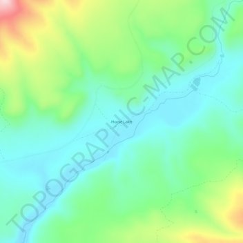 Horse Lake topographic map, elevation, terrain