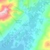 Villiersdorp topographic map, elevation, terrain