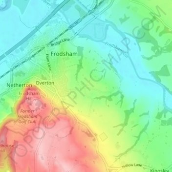 Bradley topographic map, elevation, terrain