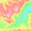 Γένη topographic map, elevation, terrain