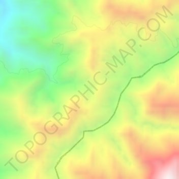 Cerrania El Guayabo topographic map, elevation, terrain