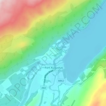 Blairconard topographic map, elevation, terrain