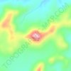Tafelkop topographic map, elevation, terrain