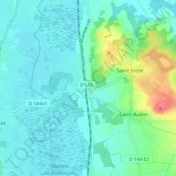Capelle topographic map, elevation, terrain