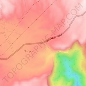 Neela wahan topographic map, elevation, terrain